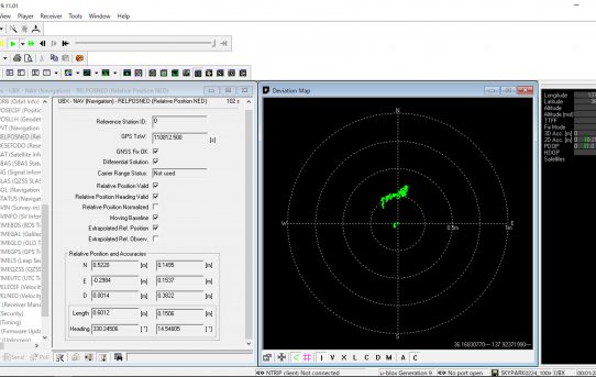 【l-RTK】MovingBaseモードでのサンプリング速度限界は175msec＜補完はＩＭＵを検討＞