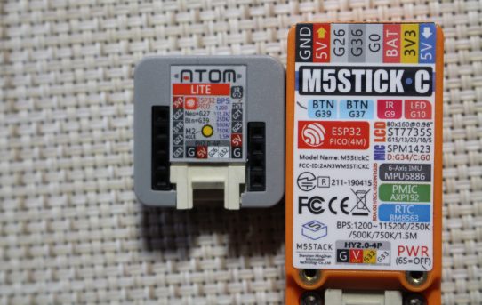 【M5】ATOM LiteをM5StickCの代替えにした＜ほぼそのまま動く＞