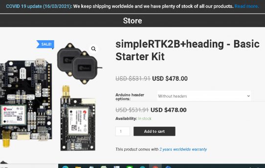 【RTK21】ArduSimple社製品２０２１年度値下げ発表＜早速WiFi NTRIP Master購入＞