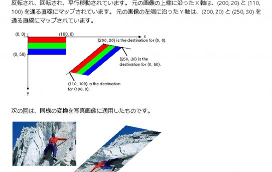 【VB.NET】画像を自由変形して回転、平行移動＜DrawImageを使う＞