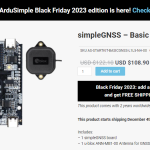 【Ardusimple社】２周波(L1/L5）GPS SimpleGNSSシリーズ発売＜BlackFridayで安い＞