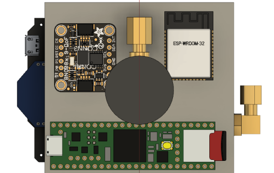 【STA24】Fusion360で防水ケースレイアウト案０＜SMAコネクタかさ張る＞