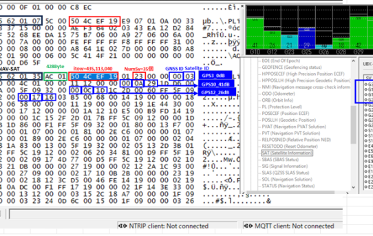 【STA25】リアルタイムでRTK捕捉衛星管理　その１＜NAV-SAT受信Pgm＞